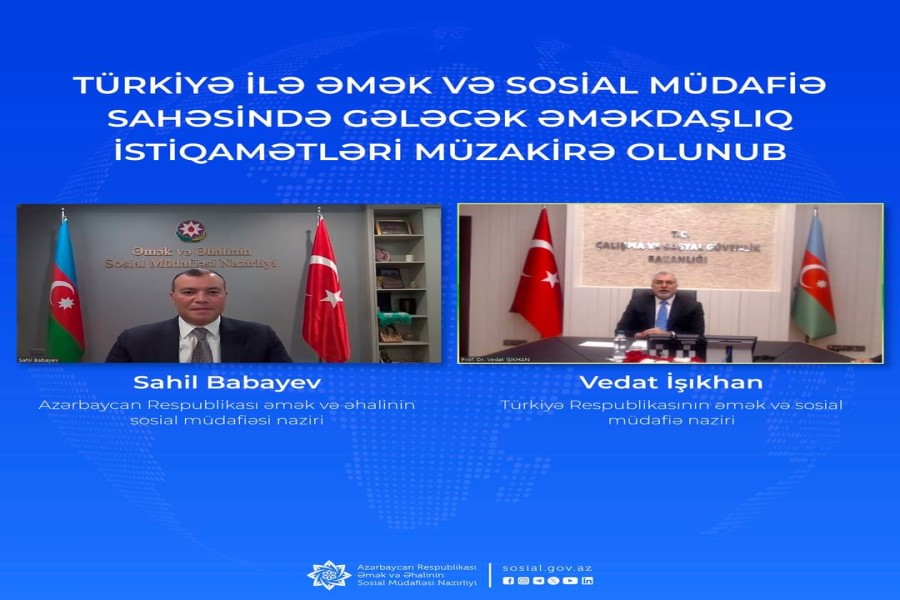Türkiyə ilə əmək və sosial müdafiə sahəsində gələcək əməkdaşlıq istiqamətləri müzakirə olunub