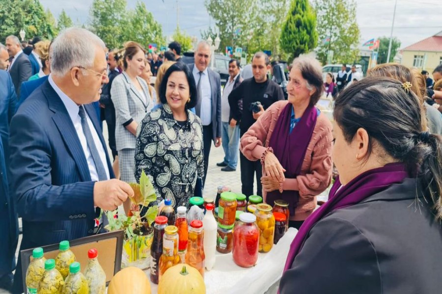 Ağdamda fermer qadınların məhsul bayramı keçirilib