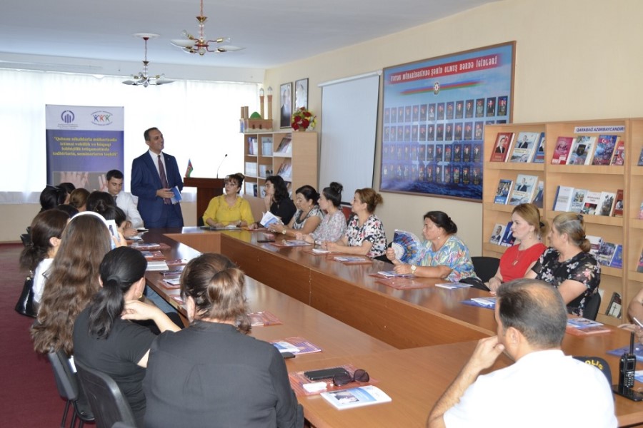 Qohum nikahlarla mübarizəyə dair maarifləndirici seminarlar keçirilib - FOTO