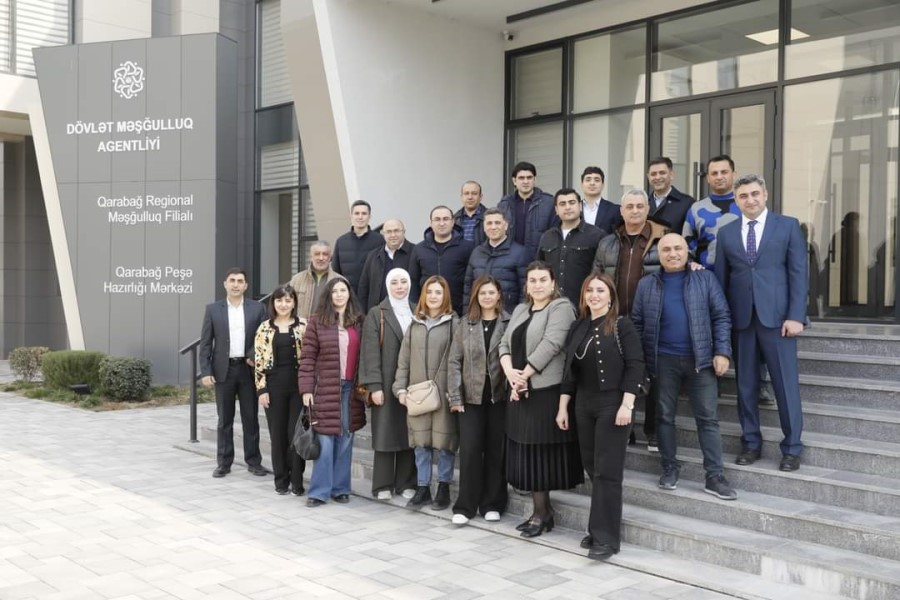Özəl tədris müəssisələri nümayəndələri üçün Qarabağ Peşə Hazırlığı Mərkəzi və Xankəndiyə infotur təşkil edilib