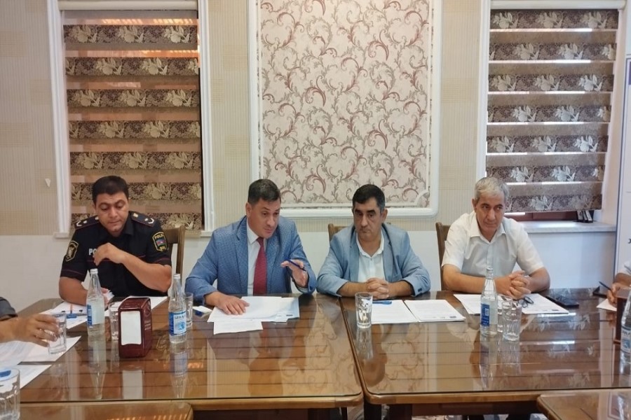 Masallı şəhərində dəyirmi masa müzakirəsi təşkil olunub - FOTOLAR