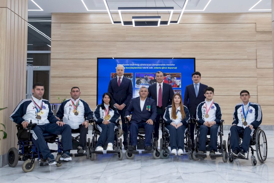 Xorvatiyada keçirilmiş çempionatdan qələbə ilə qayıdan bocciaçılarla görüş keçirilib - FOTO