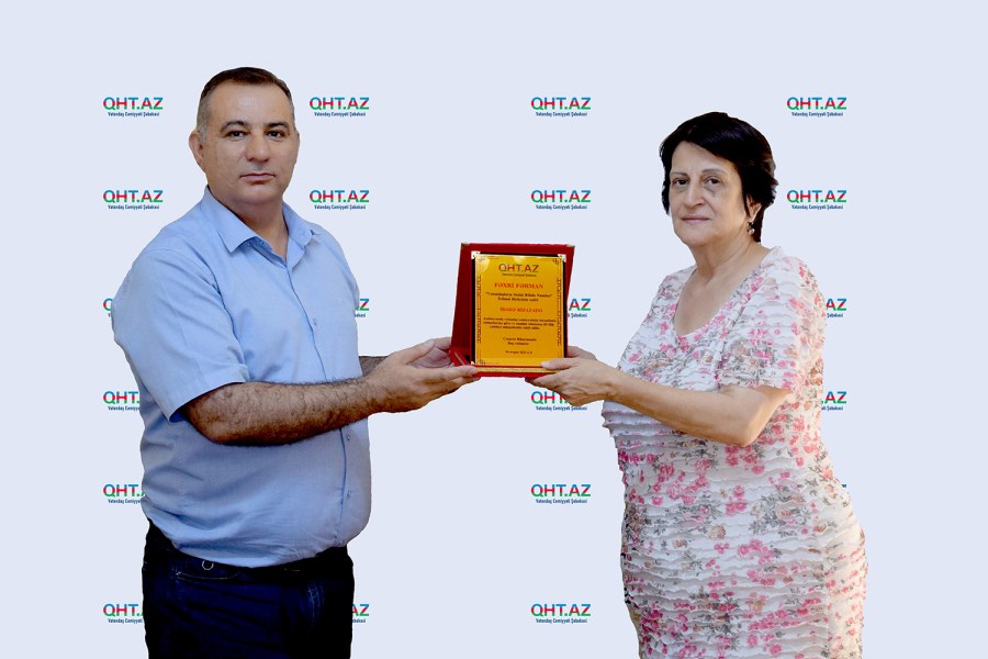QHT.az saytı Iradə Rizazadəni Fəxri Fərmanla təltif edib