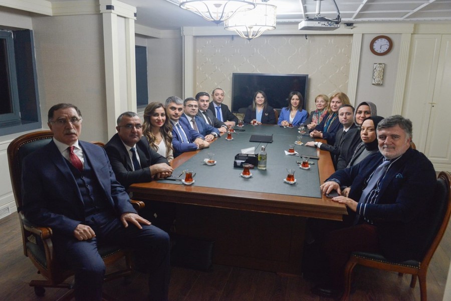 Türkiyə Cumhuriyyətinin Ombudsmanı Mediasiya Şurası nümayəndələrini qəbul edib - FOTOLAR