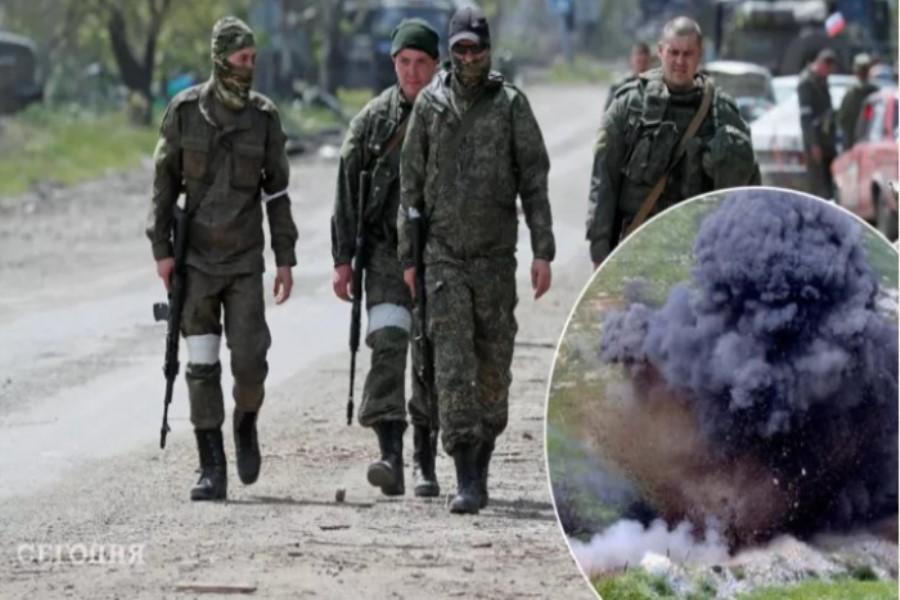 Ukrayna sərhədi yaxınlığında rus hərbçiləri tank əleyhinə minaya düşüb