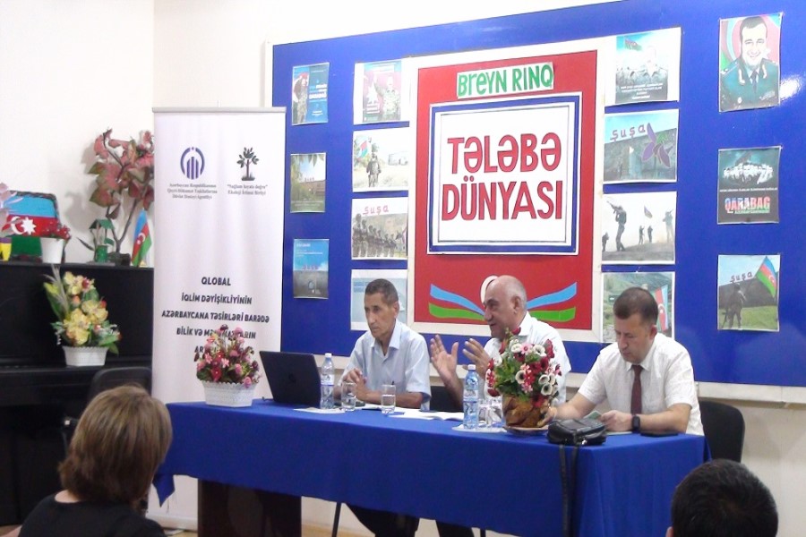 Qlobal iqlim dəyişikliyinin Azərbaycana təsirləri mövzusunda konfrans keçirilib - FOTOLAR