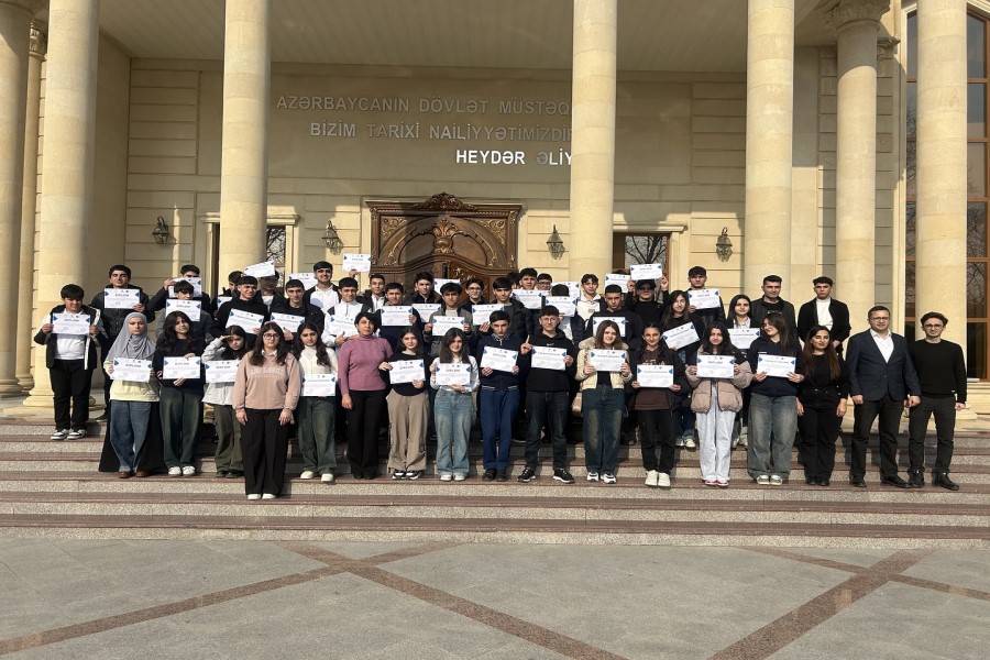 “Gənc istedadlar” adlı məktəblərarası intellektual yarış keçirilib - FOTOLAR
