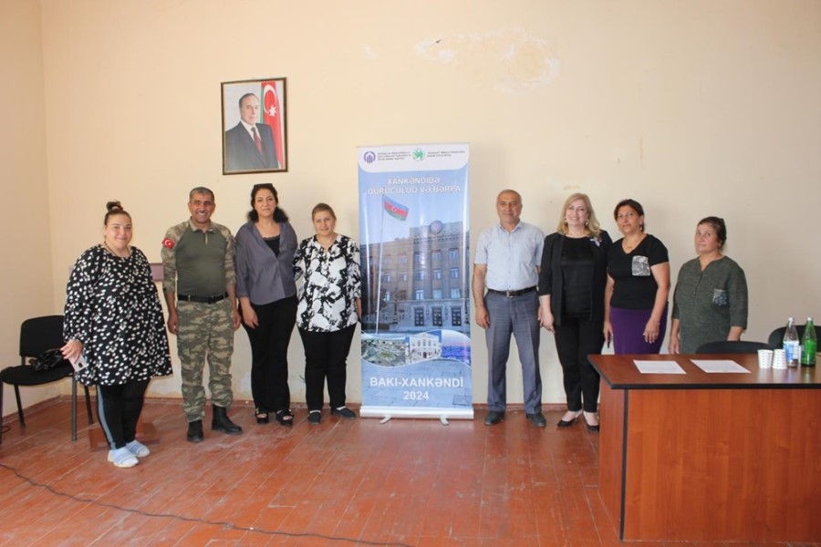 “Xankəndində quruculuq və bərpa” adlı layihənin icrası davam edir - FOTOLAR