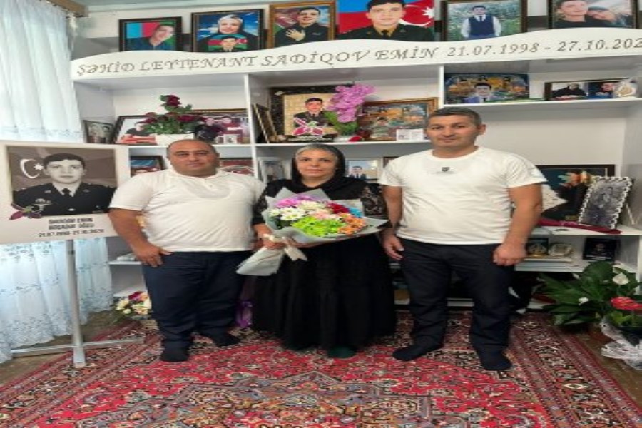 QHT sədrləri şəhid anasını ziyarət etdilər
