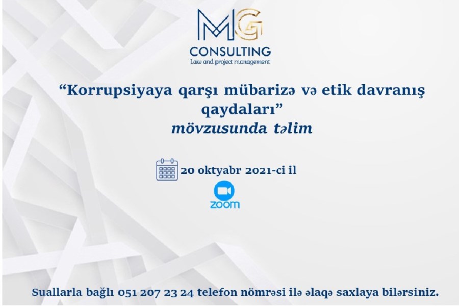 QHT nümayəndələri təlimə dəvət olunur - ELAN