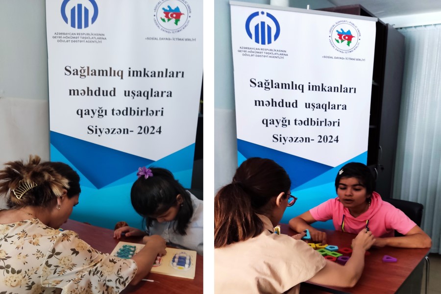 "Sağlamlıq imkanları məhdud uşaqlara qayğı tədbirləri” adlı layihənin icrası davam edir - FOTOLAR