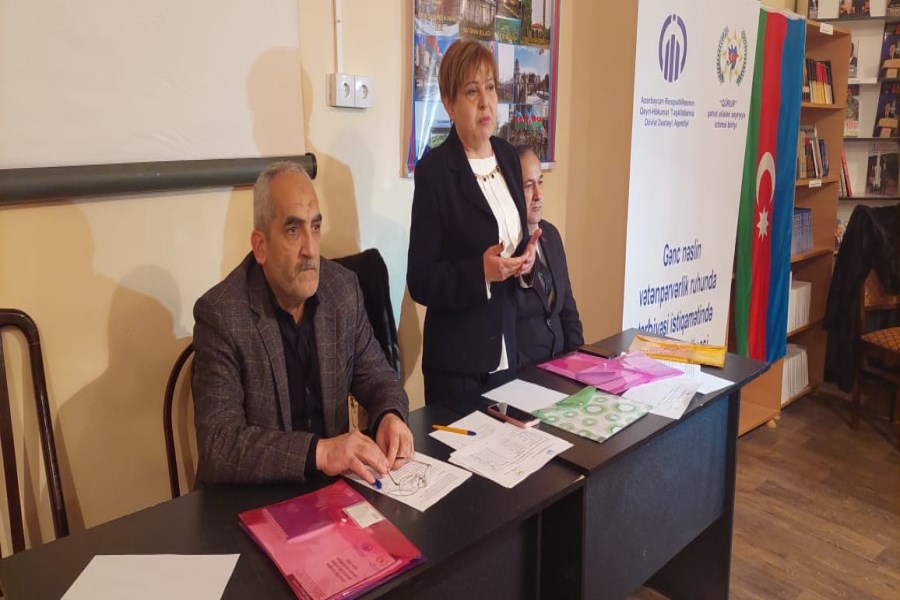 "QÜRUR" şəhid ailələri xeyriyyə ictimai birliyinin növbəti tədbiri Bərdə Dövlət İdarəetmə və Texnologiya Kollecində keçirilib