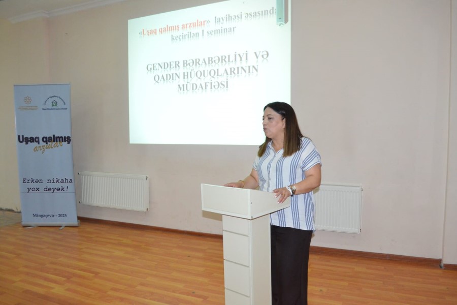 "Uṣaq Qalmıṣ Arzular" erkən nikaha qarşı mübarizə tədbirlərinin təşkili layihəsi üzrə təlim keçirilib - FOTOLAR