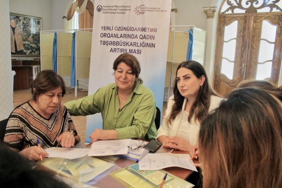 QHT "Yerli özünü idarəetmə orqanlarında qadın təşəbbüskarlığının artırılması" layihəsinin icrasını davam etdirir - FOTOLAR / VİDEO