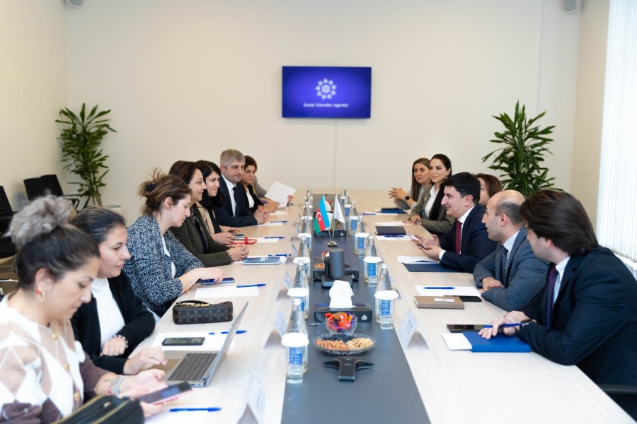 Sosial Xidmətlər Agentliyində Türkiyənin Əmək və Sosial Müdafiə Təlim və Araşdırma Mərkəzinin nümayəndələri ilə görüş keçirilib- FOTOLAR