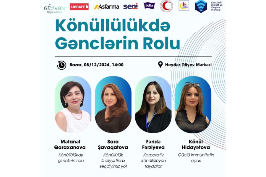 “Könüllülükdə Gənclərin Rolu” adlı tədbir keçiriləcək