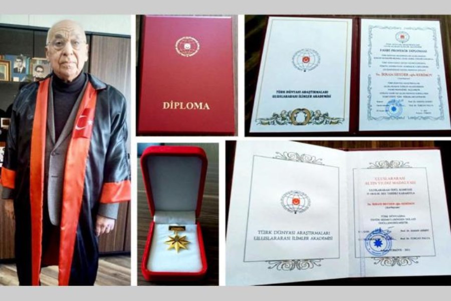 İkram Kərimov TDABEA "Fəxri professoru" seçilərək ona akademiyanın diplomu verilib