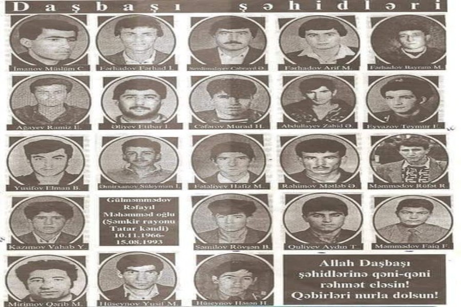 Daşbaşı faciəsindən 32 il ötür