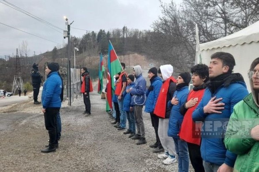 Xankəndi-Laçın yolu: Ekofəalların aksiyası 135 gündür yüksək fəallıqla davam edir