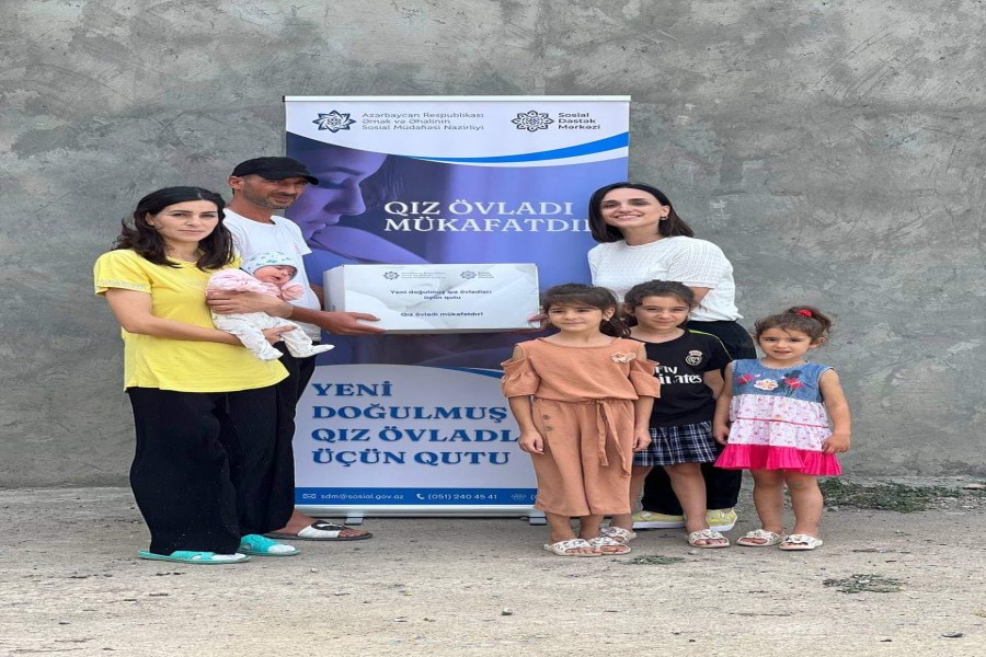“Yeni doğulmuş qız övladları üçün qutu” layihəsi Sabirabadda davam edib