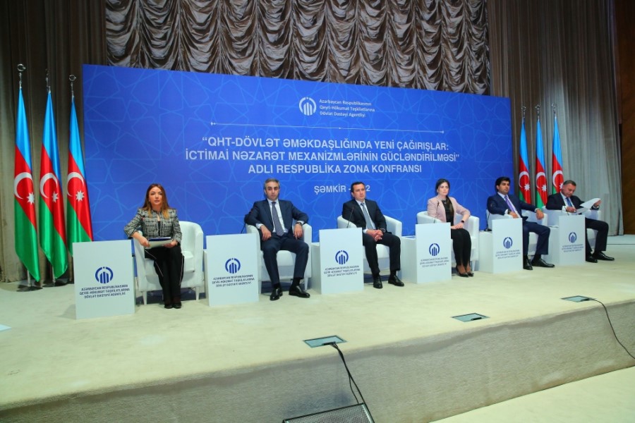 QHT-dövlət münasibətlərinə həsr olunmuş növbəti zona konfransı Şəmkirdə keçirilib - FOTOLAR