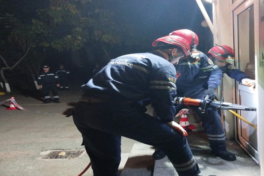 FHN-in Cənub Regional Mərkəzi praktiki gecə təlimi keçirib