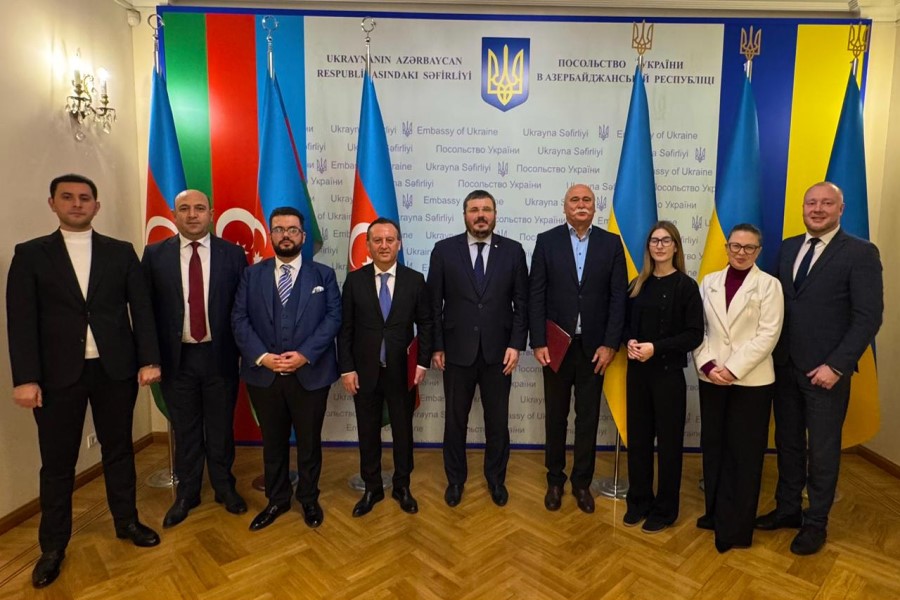 Odlar Yurdu Universiteti ilə V.N. Karazin adına Xarkov Milli Universiteti arasında Anlaşma Memorandumu imzalanıb - FOTOLAR