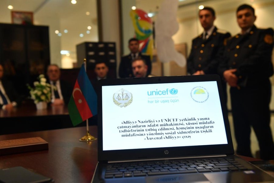UNICEF və Ədliyyə Nazirliyi Azərbaycanda yetkinlik yaşına çatmayanların ədaletli mühakiməsi sisteminin gücləndirilməsi istiqamətində birgə fəaliyyət göstərir