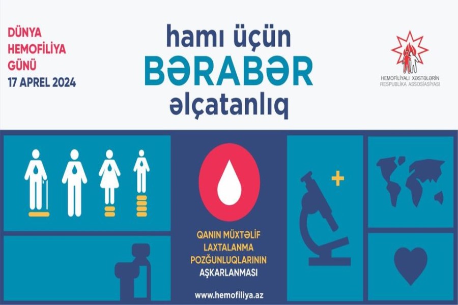 Dünya Hemofiliya Gününə həsr edilmiş müxtəlif tədbirlər keçiriləcək