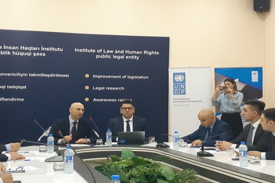 Həssas qruplar üçün hüquqi yardımın əlçatanlığı ilə bağlı hesabatın təqdimatı - FOTOLAR
