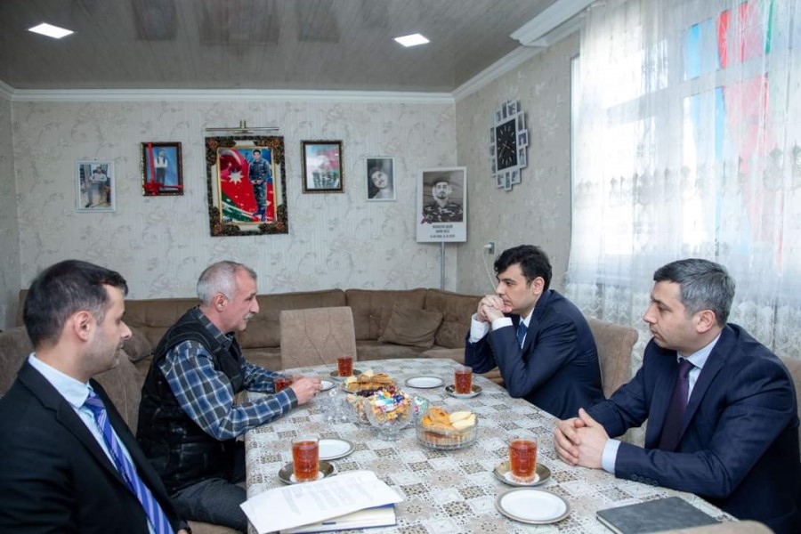 Şəhid Aqşin Novruzovun ailəsi ilə görüş olub
