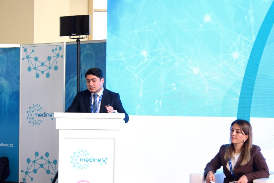 QHT sədri Beynəlxalq Tibb İnnovasiyaları Sərgisi çərçivəsində panel sessiyasında çıxış edib - FOTO