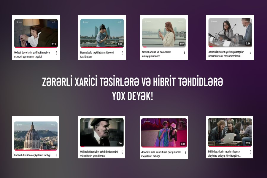 Hibrit təhdidlərə qarşı maarifləndirici videokontentlər hazırlandı – FOTO