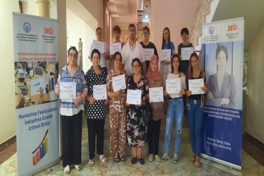 Quba-Xaçmaz rayonlarında tənha qadınlara özünüməşğulluq fəaliyyəti təşviq edilir - FOTOLAR