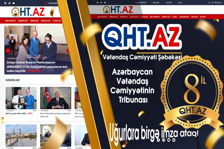 QHT.az saytının 8 yaşı tamam olur - FOTO