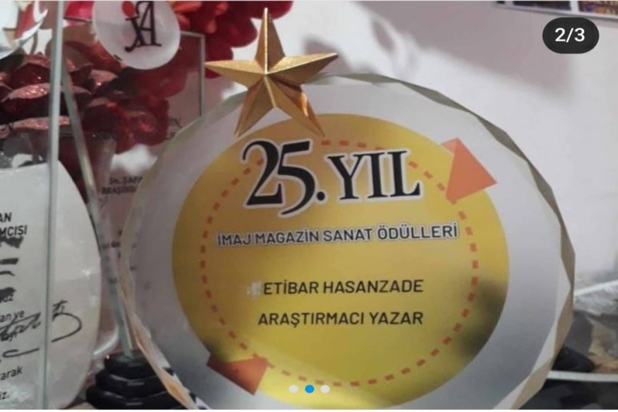 Yazar Etibar Həsənzadə Barış Elçisi ödülüne layiq görülüb- FOTOLAR