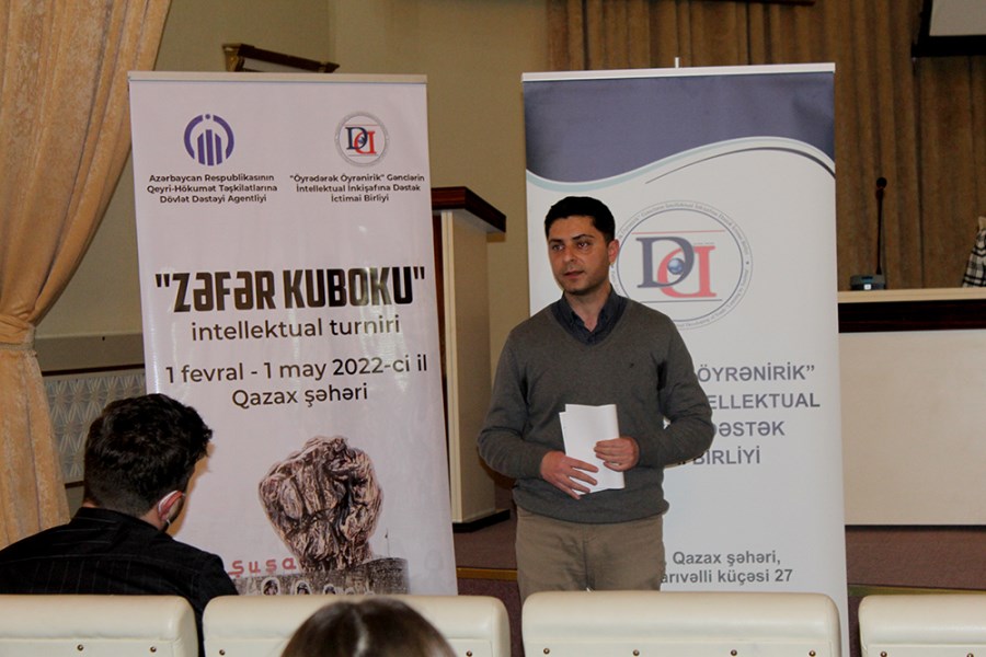 “Öyrədərək Öyrənirik” Gənclərin İntellektual İnkişafına Dəstək İctimai Birliyi “Zəfər kuboku”na start verilib - FOTOLAR