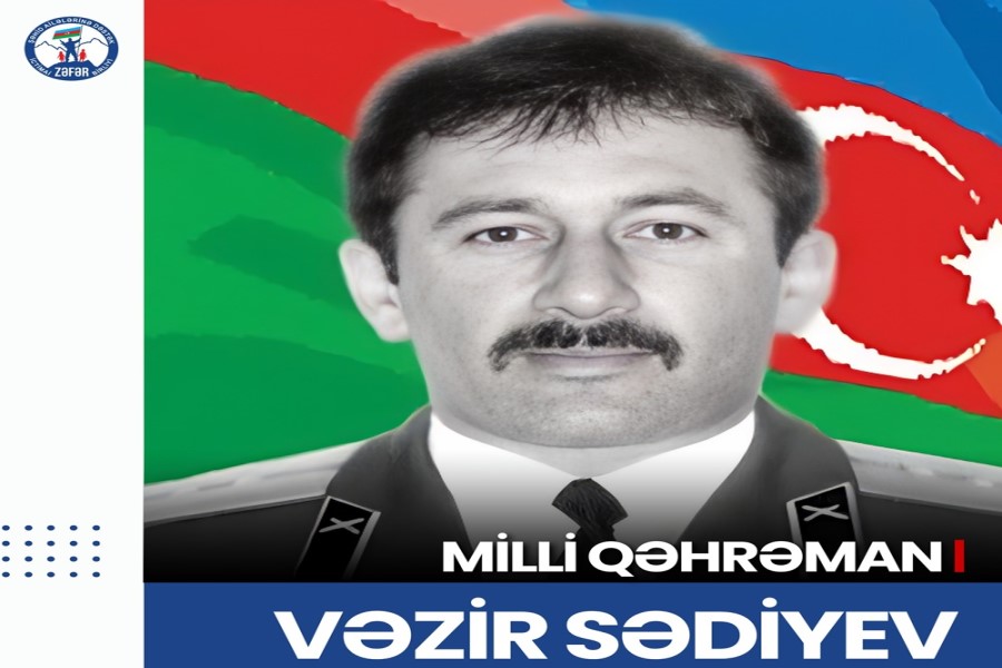 Azərbaycanın Milli Qəhrəmanı - şəhid mayor Vəzir Sədiyevin anım günüdür