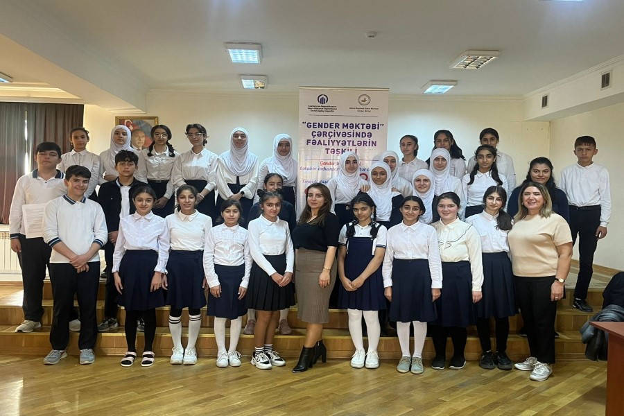 Gəncə Regional Qadın Mərkəzi “Gender məktəbi” layihəsini davam etdirir - FOTO