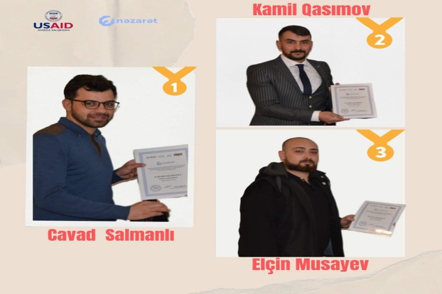 "Fəal vətəndaş-5” müsabiqəsinin qalibləri məlum olub
