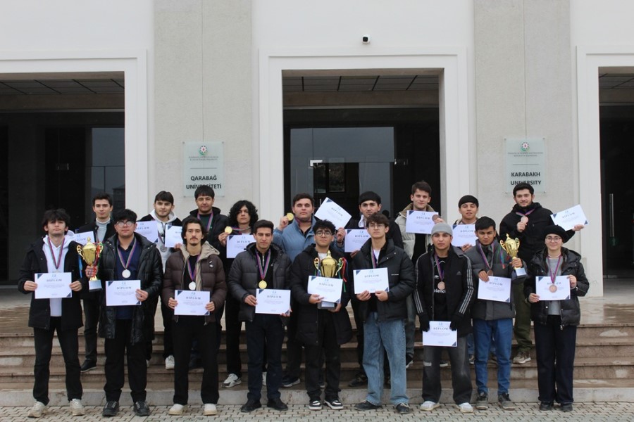 Qarabağ Universitetində “Konstitusiya Kuboku”nun qalibləri müəyyənləşib - FOTOLAR