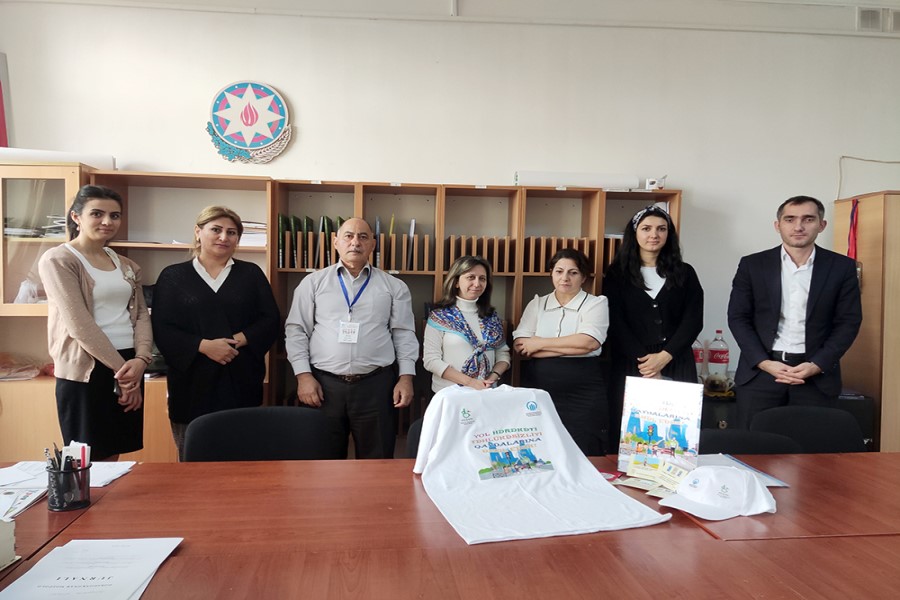 293 № li tam orta məktəbdə "Yol hərəkətinin təhlükəsizliyi qaydalarına əməl edək!" layihəsinin təqdimatı keçirilib
