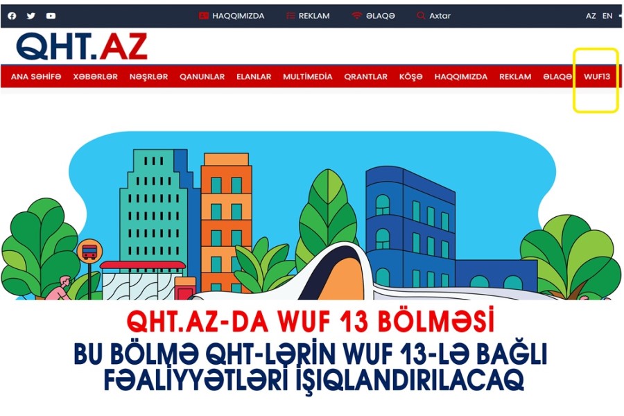 QHT.az platformasında WUF13 bölməsi yaradıldı