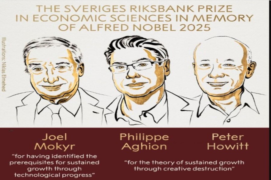 İqtisadiyyat üzrə Nobel mükafatı üç alim arasında bölüşdürülüb