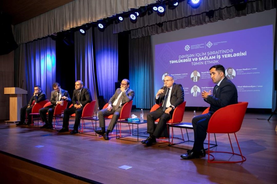 Dəyişən iqlim şəraitində əməyin mühafizəsinə dair Bakı, Gəncə və Bərdədə maarifləndirmə tədbirləri keçirilib