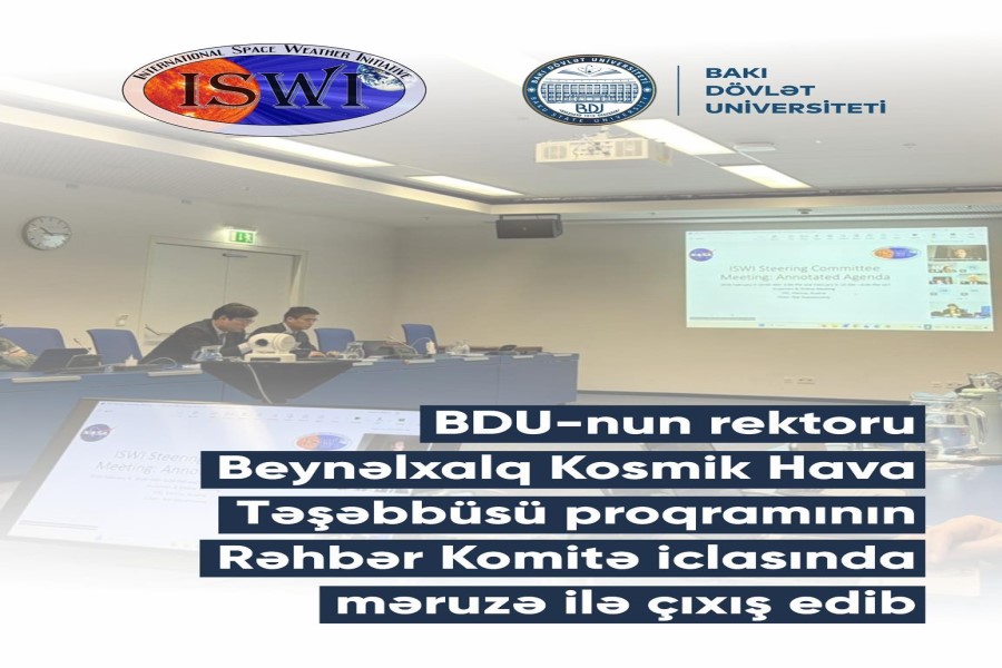 BDU rektoru ISWI-nin Rəhbər Komitə iclasında məruzə ilə çıxış edib
