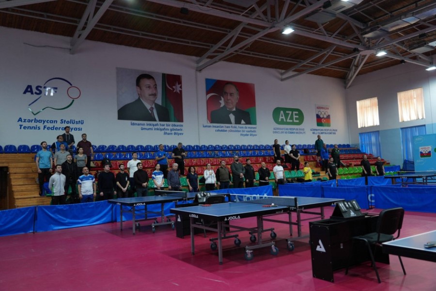 FHN-in əməkdaşları stolüstü tennis yarışında yüksək nəticələr əldə ediblər - FOTOLAR