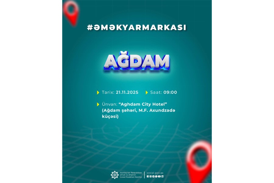 Ağdamda növbəti əmək yarmarkası keçiriləcək