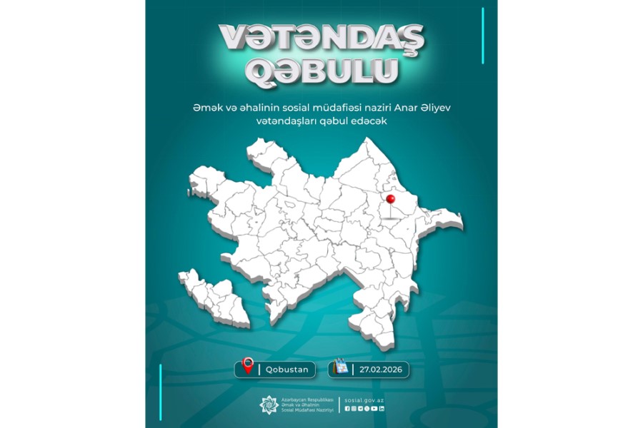 Nazir Anar Əliyev Qobustanda vətəndaşları qəbul edəcək
