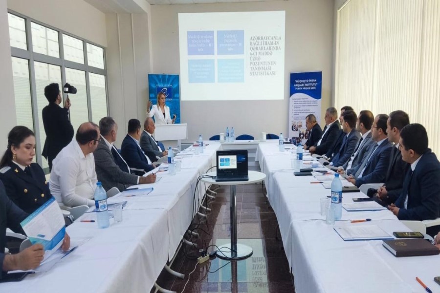 Avropa Şurası ilə əməkdaşlıq çərçivəsində hüquqşünaslar üçün növbəti təlim Şirvan şəhərində keçirilib